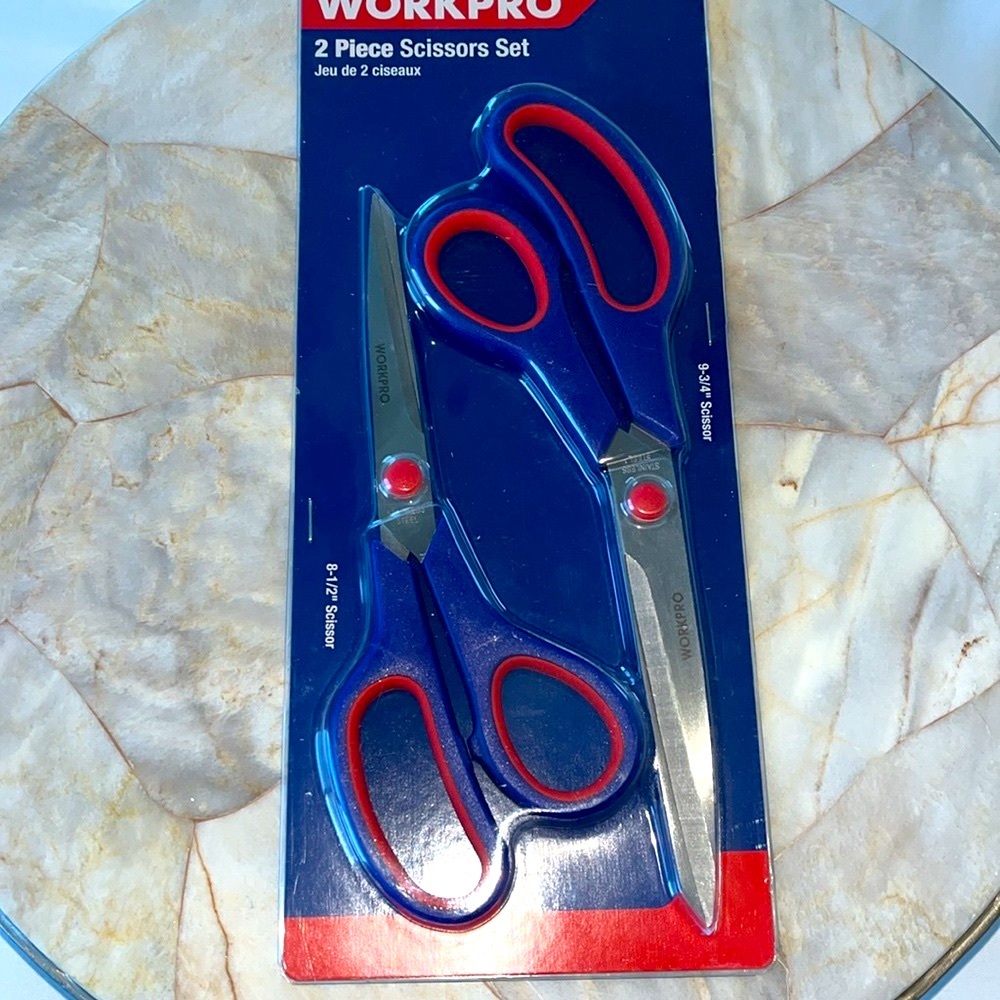 WORKPRO 2-Piece Scissor Set Work Pro new